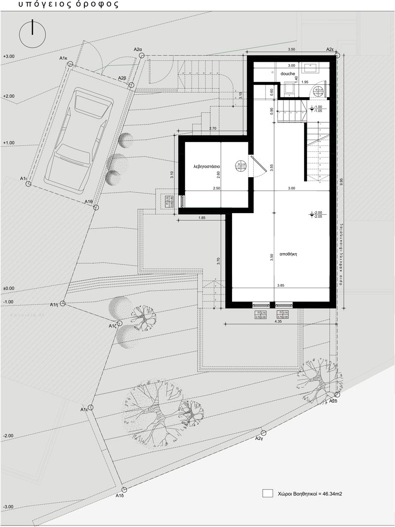 κάτοψη υπογείου Α2