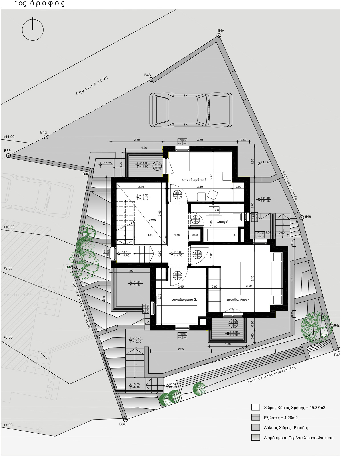 κάτοψη ορόφου Β4